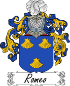 Araldica Italiana Coat of arms used by the Italian family Romeo