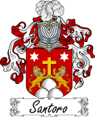 Araldica Italiana Coat of arms used by the Italian family Santoro