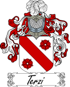 Araldica Italiana Coat of arms used by the Italian family Terzi