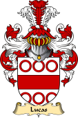 Welsh Family Coat of Arms (v.23) for Lucas (of Hill, Gower)