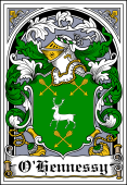 Irish Coat of Arms Bookplate for O