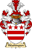 English Coat of Arms (v.23) for the family Washington