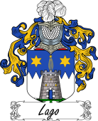 Araldica Italiana Coat of arms used by the Italian family Lago