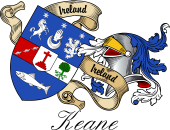 Sept (Clan) Coat of Arms from Ireland for Keane (O