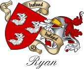 Sept (Clan) Coat of Arms from Ireland for Ryan (O