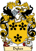English or Welsh Family Coat of Arms (v.23) for Dykes (Cumberland)
