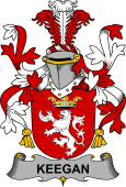 Irish Coat of Arms for Keegan or Egan