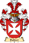 v.23 Coat of Family Arms from Germany for Baltzer