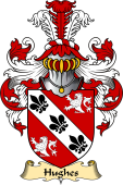 Welsh Family Coat of Arms (v.23) for Hughes (Desc. from Hughes of Caernarfon)