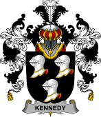 Irish Family Coat of Arms (v.25b) Kennedy or O