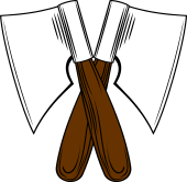 Axe or Hatchet Polish 4 in Saltire