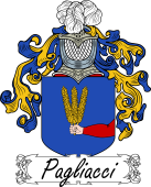 Araldica Italiana Coat of arms used by the Italian family Pagliacci