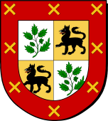 Spanish Family Shield for Acevado or Azevado