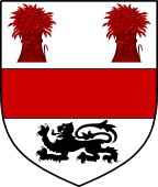 Irish Family Shield for Kinsella or Kinsellagh