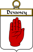 Irish Badge for Devaney or O