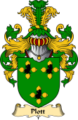 English Coat of Arms (v.23) for the family Plott