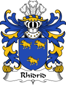 Welsh Coat of Arms for Rhidrid (AB YNYR, AP JONAS AP GRONWY)