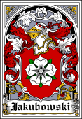 Polish Coat of Arms Bookplate for Jakubowski