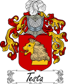 Araldica Italiana Coat of arms used by the Italian family Testa