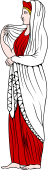 Gods and Goddesses Clipart image: Hestia (Vesta)