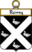 French Coat of Arms Badge for Remy