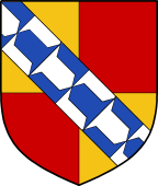 English Family Shield for Dorset (Sackvile)