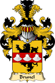 French Family Coat of Arms (v.23) for Brunel