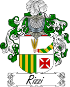 Araldica Italiana Coat of arms used by the Italian family Rizzi