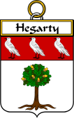 Irish Badge for Hegarty or O