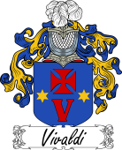 Araldica Italiana Coat of arms used by the Italian family Vivaldi