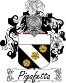 Araldica Italiana Coat of arms used by the Italian family Pigafetta