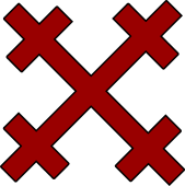 Crosslet in Saltire