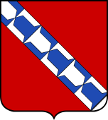 French Family Shield for Le Bars (de le Bars)