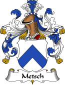 German Wappen Coat of Arms for Metsch