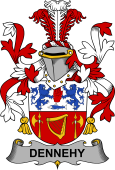 Irish Coat of Arms for Dennehy or O