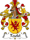 German Wappen Coat of Arms for Teufel