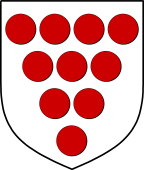 English Family Shield for Babington