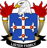 Coat of arms used by the Lister family in the United States of America