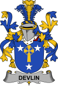 Irish Coat of Arms for Devlin or O