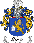 Araldica Italiana Coat of arms used by the Italian family Moneta