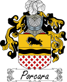 Araldica Italiana Coat of arms used by the Italian family Porcara