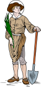 Catholic Saints Clipart image: St Phocus the Gardener