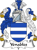 English Coat of Arms for the family Venables