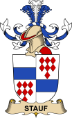 Republic of Austria Coat of Arms for Stauf (d