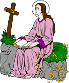 Catholic Saints Clipart image: St Rosalia