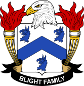 Coat of arms used by the Blight family in the United States of America