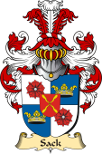 v.23 Coat of Family Arms from Germany for Sack