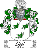 Araldica Italiana Coat of arms used by the Italian family Lippi