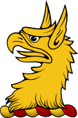 Family crest from England for Brown - A griffin