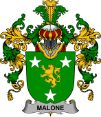 Irish Family Coat of Arms (v.25b) Malone or O